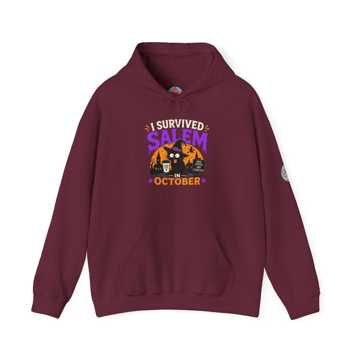 Survived Salem Cat - Unisex Heavy Blend™ Hooded Sweatshirt