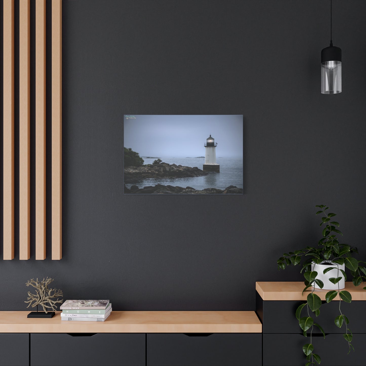 Winter Island Light - Matte Canvas, Stretched, 1.25"