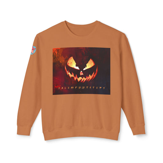SUNSET HALLOWEEN Unisex Lightweight Crewneck Sweatshirt