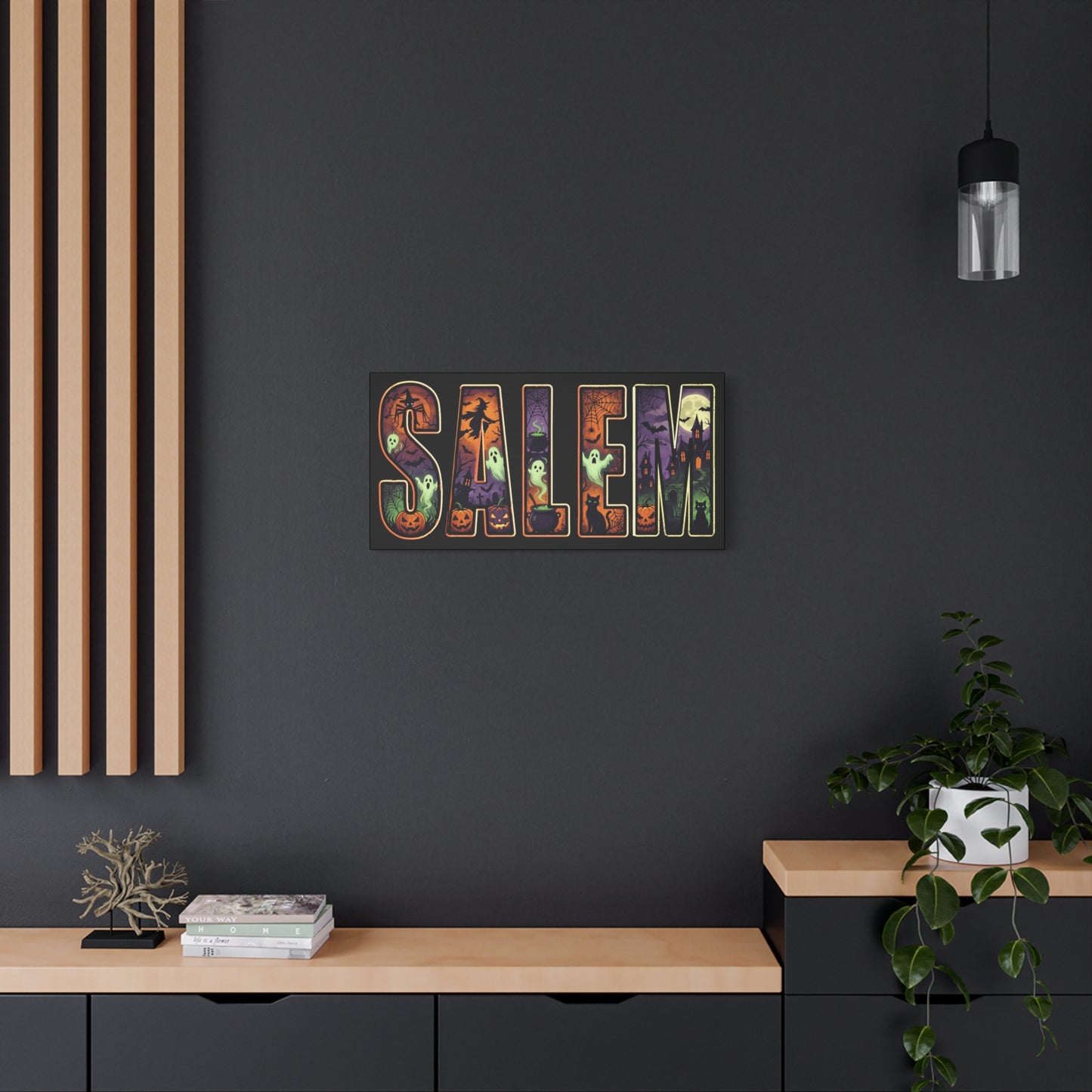 SALEM SPOOKY Matte Canvas, Stretched, 1.25"