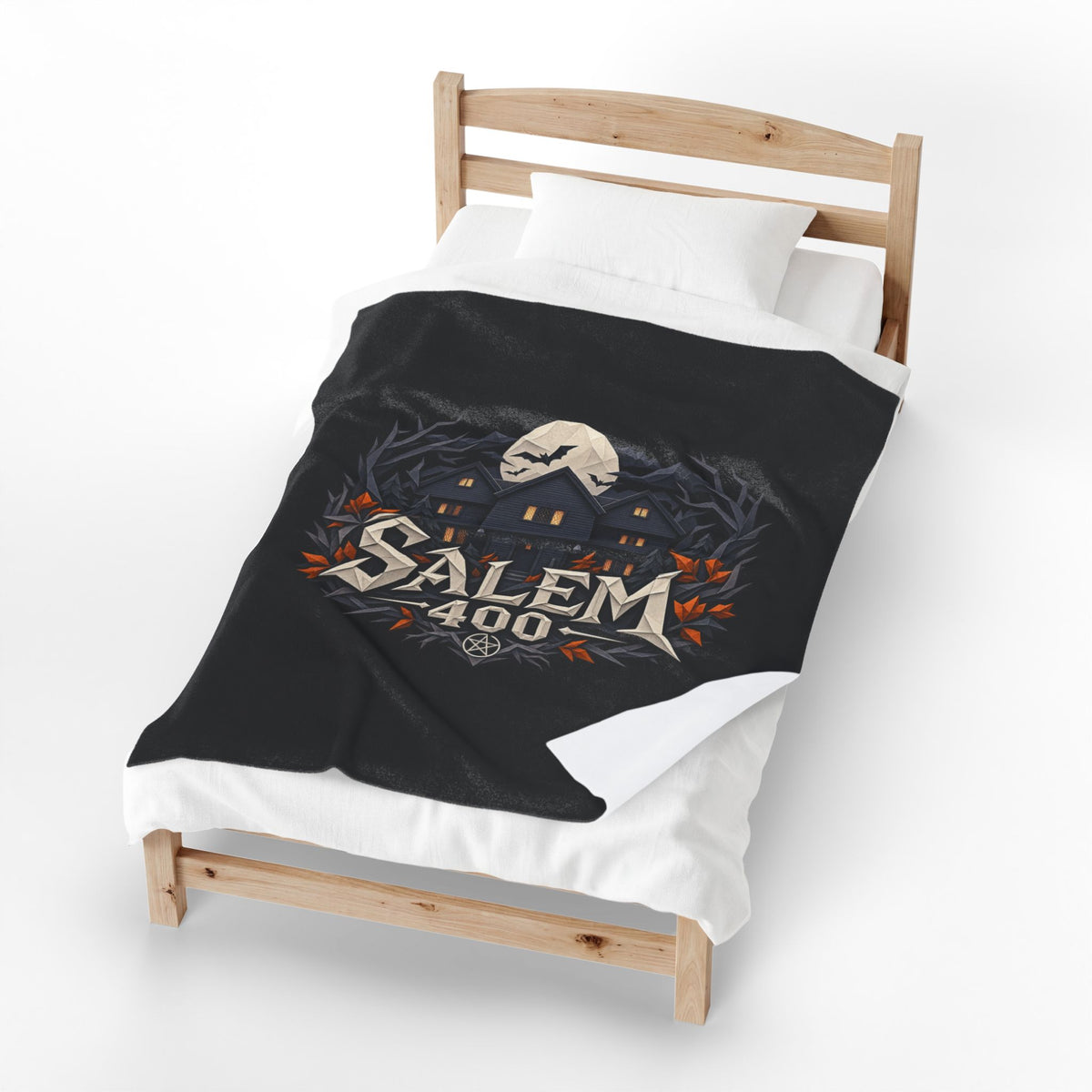 Salem 400 Witch House - Velveteen Plush Blanket