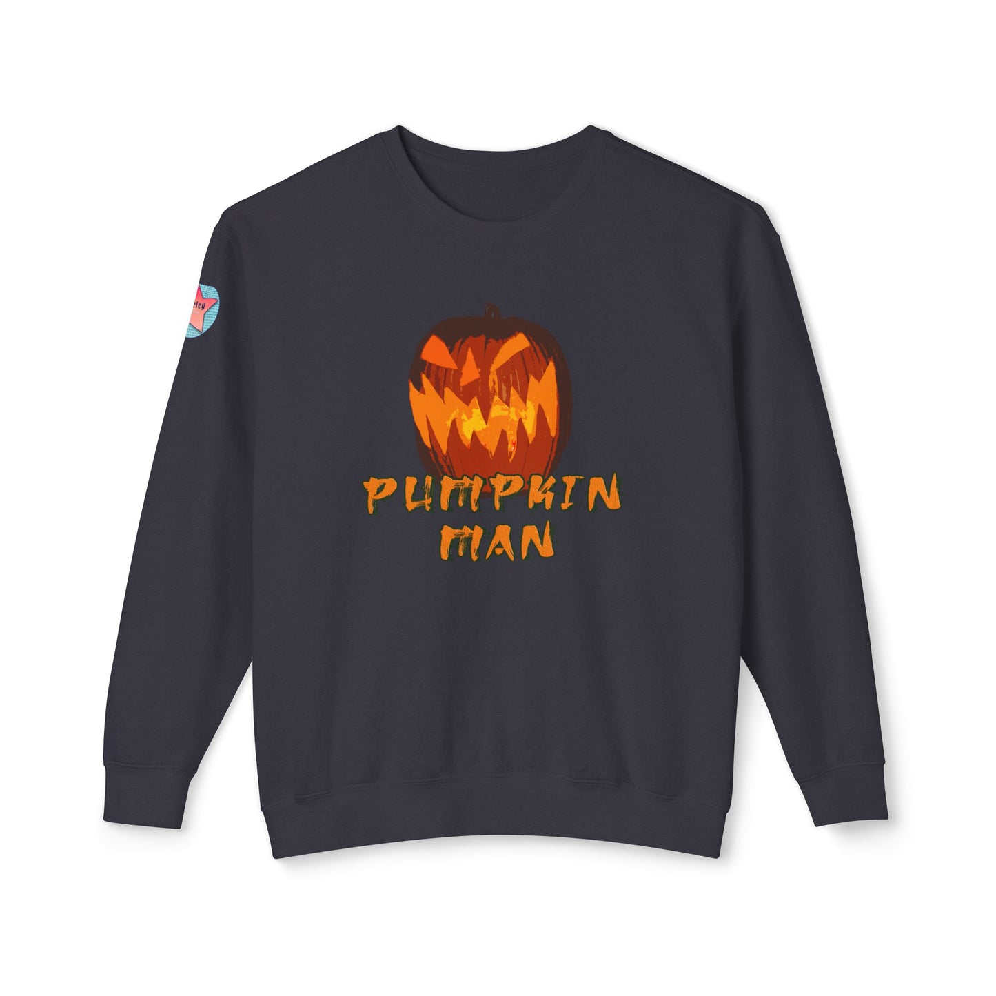 PUMPKIN MAN - Unisex Lightweight Crewneck Sweatshirt