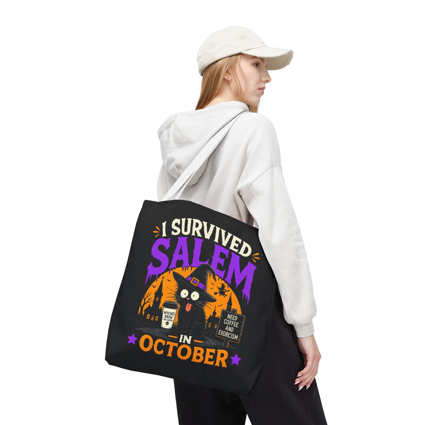 Survived Salem Cat - Tote Bag (AOP)