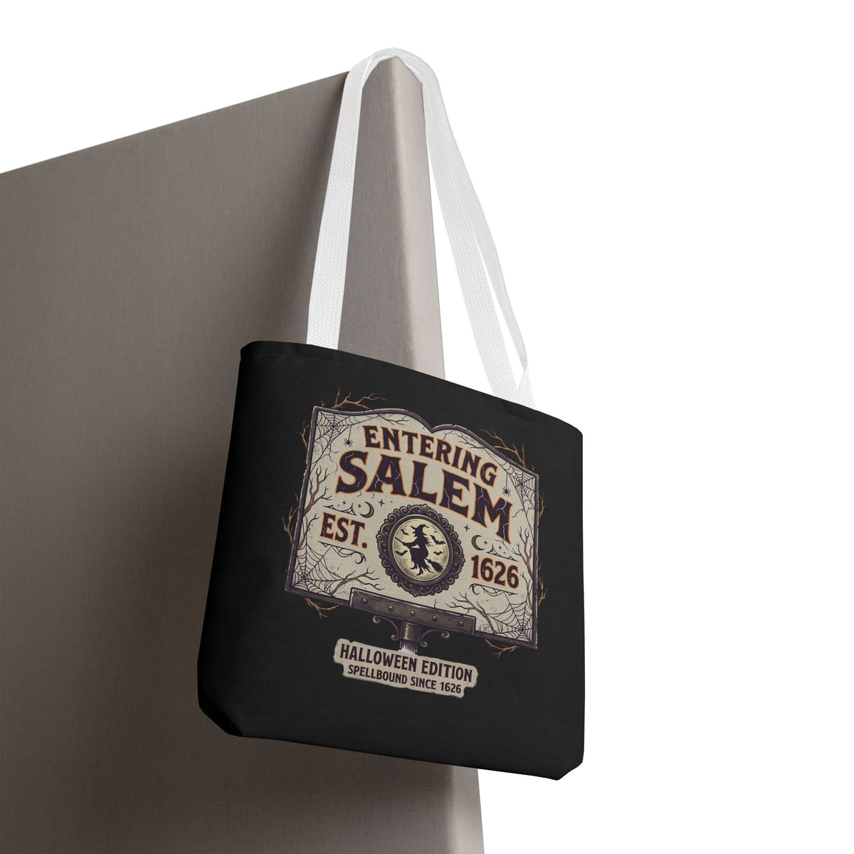 Spooky Entering Salem Tote Bag (AOP)