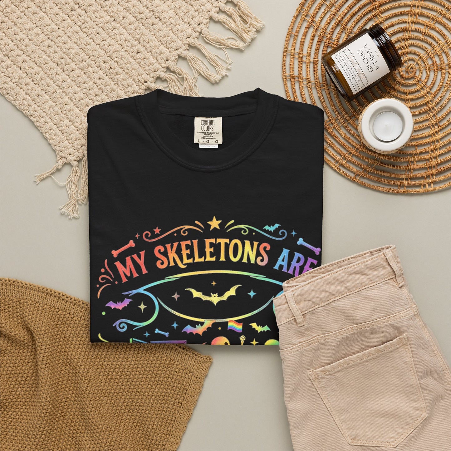Skeleton Pride - Unisex Garment-Dyed T-shirt