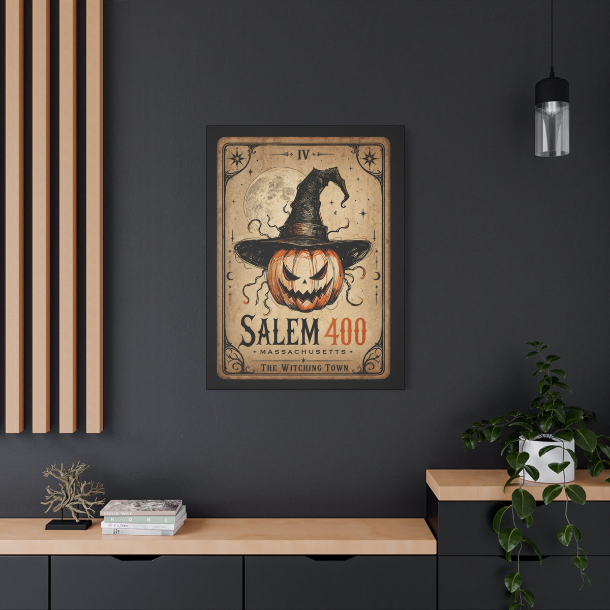 SALEM TAROT Matte Canvas, Stretched, 1.25" – Salem – alternate view | SalemFootsteps