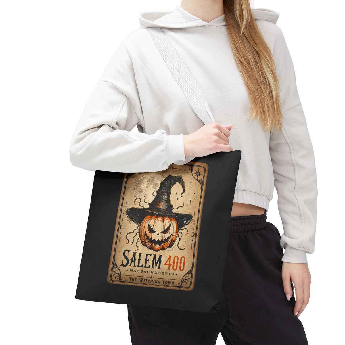 PUNKIN TAROT Tote Bag (AOP) – alternate view | SalemFootsteps