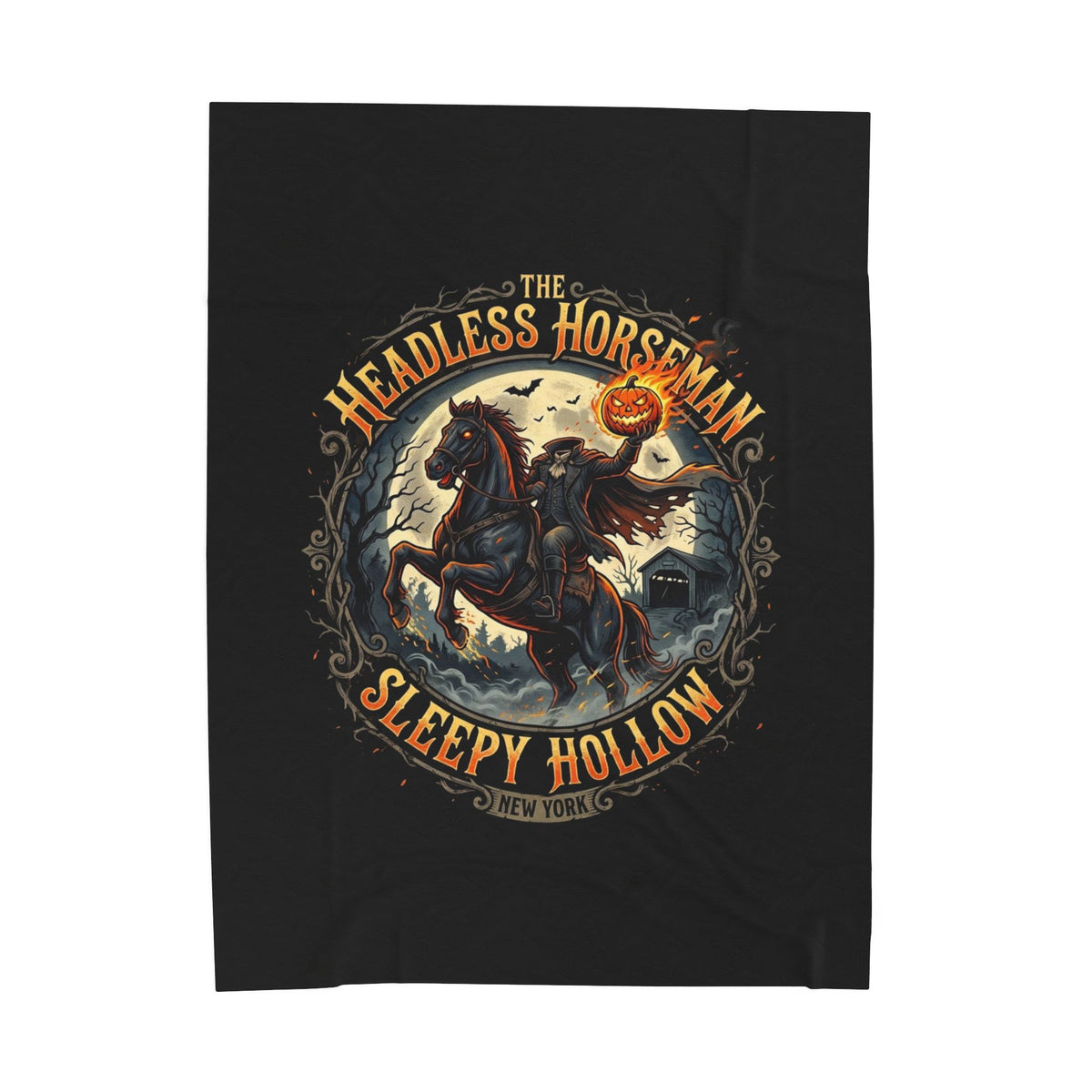 HEADLESS HORSEMAN Velveteen Plush Blanket
