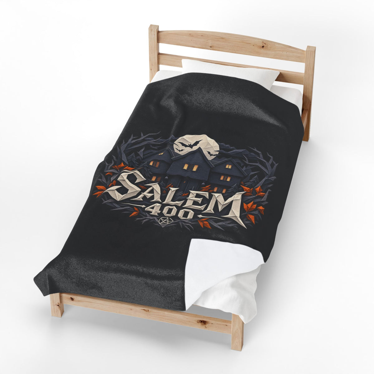 Salem 400 Witch House - Velveteen Plush Blanket