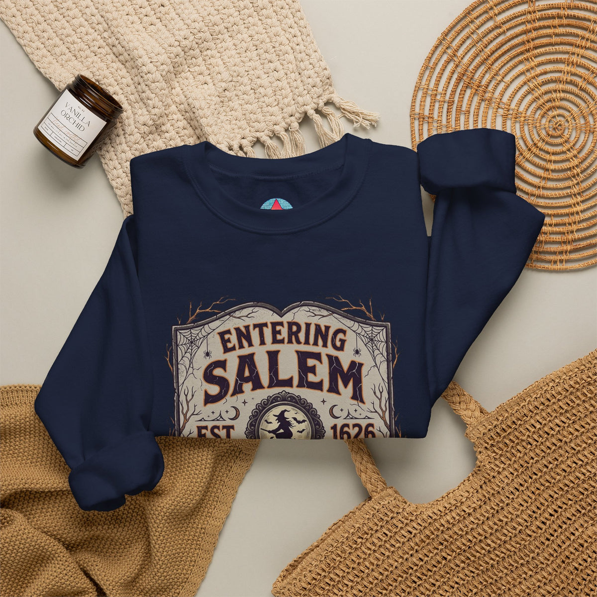 Spooky Entering Salem Unisex Heavy Blend™ Crewneck Sweatshirt
