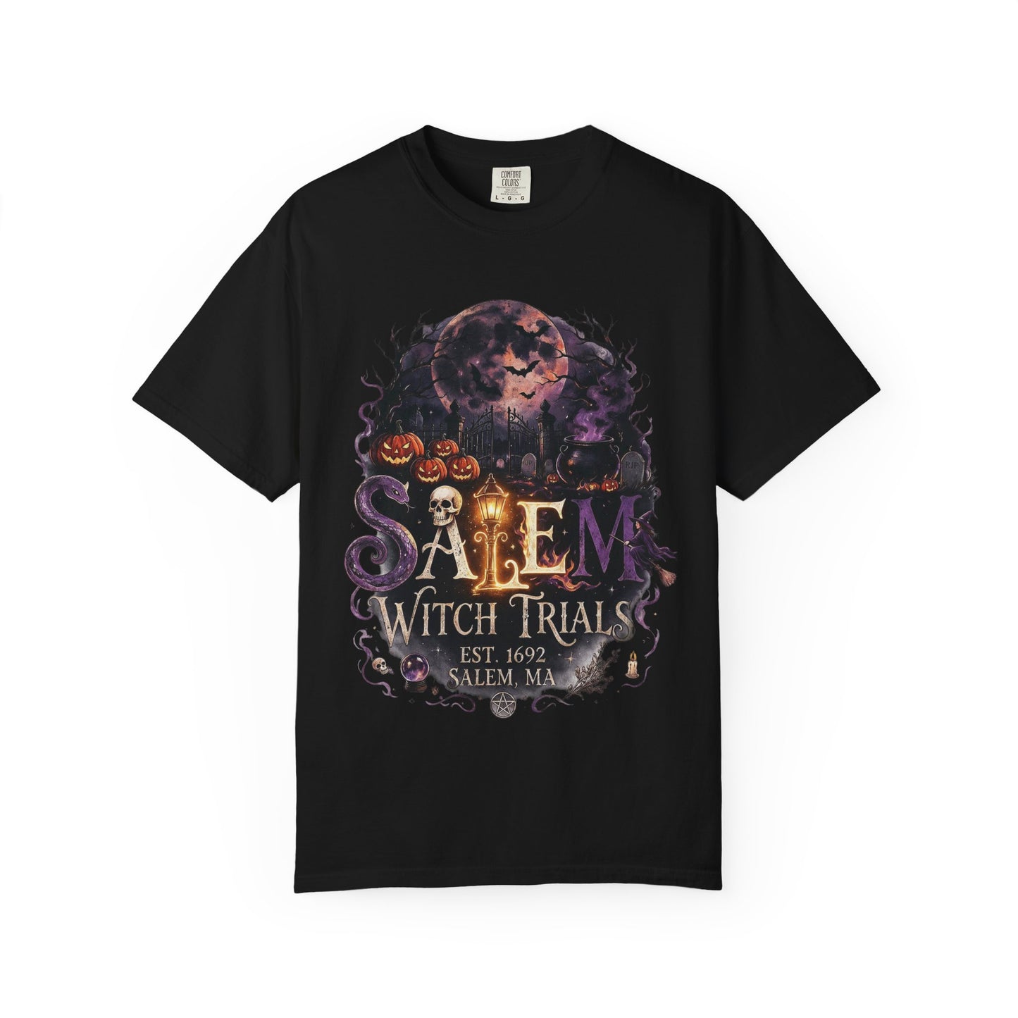 SALEM WITCH TRIALS Unisex Garment-Dyed T-shirt