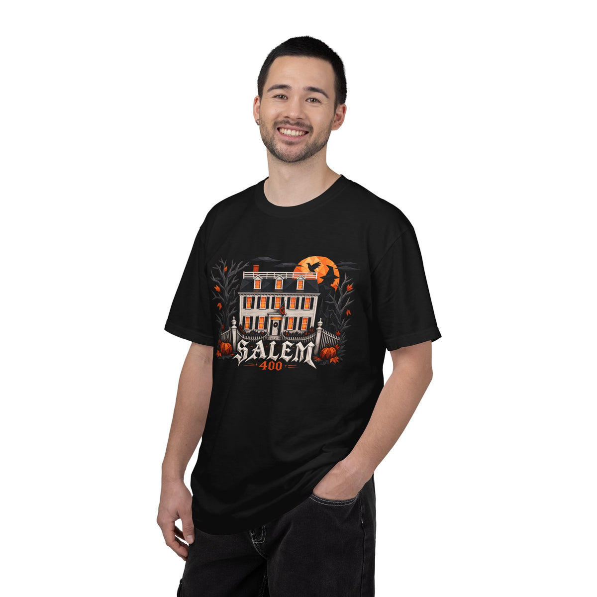 Salem 400 Ropes Mansion - Unisex Garment-Dyed T-shirt