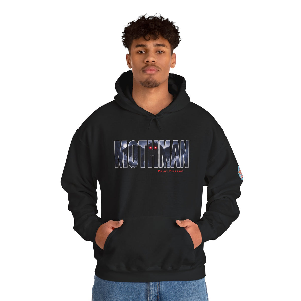 MOTHMAN LURKS Unisex Heavy Blend™ Hooded Sweatshirt