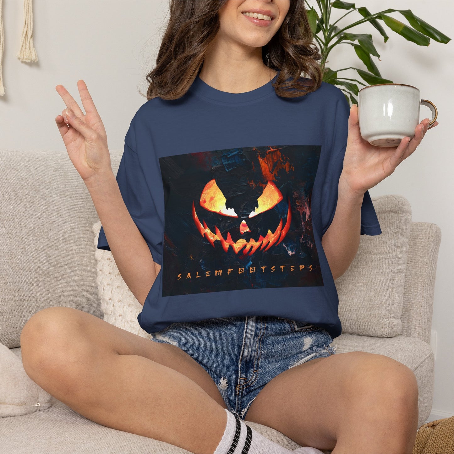 MIDNIGHT PUMPKIN Unisex Garment-Dyed T-shirt