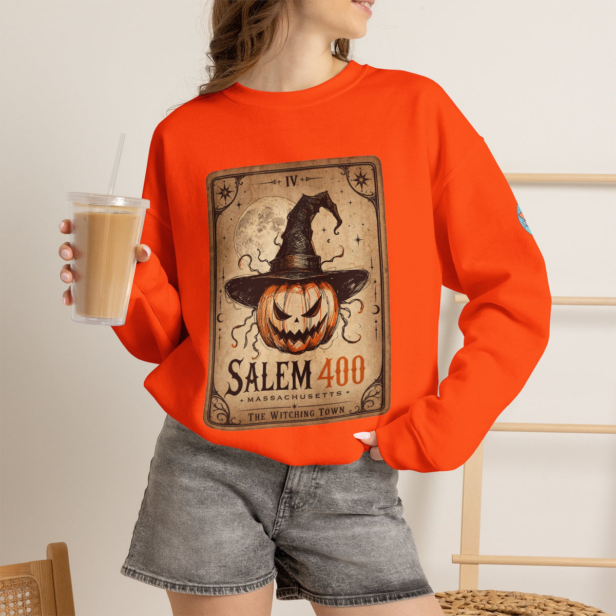 PUNKIN TAROT Unisex Heavy Blend™ Crewneck Sweatshirt – alternate view | SalemFootsteps
