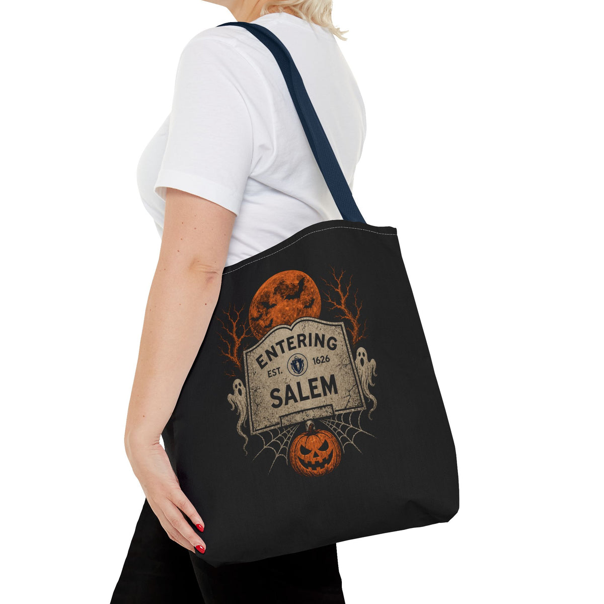 Halloween Entering Salem Tote Bag (AOP)