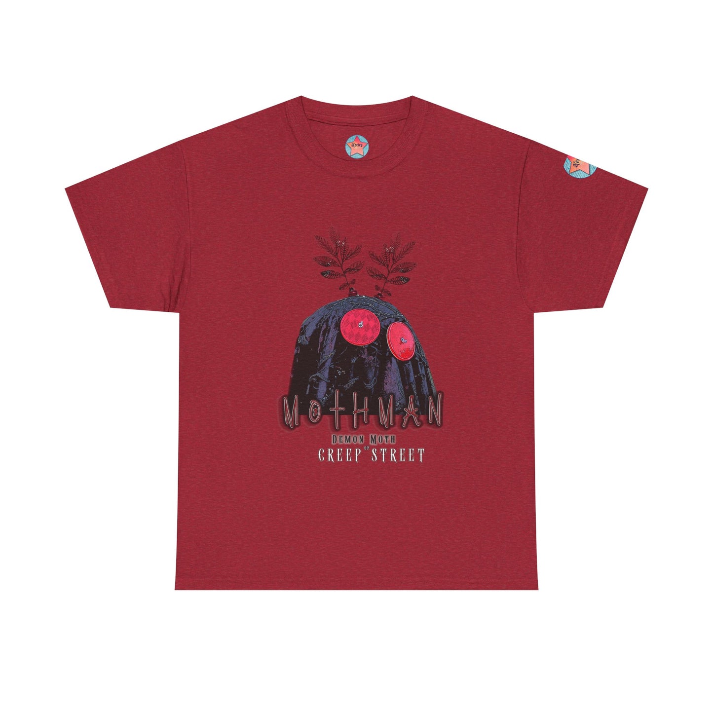CHERRY RED MOTHMAN T SHIRT