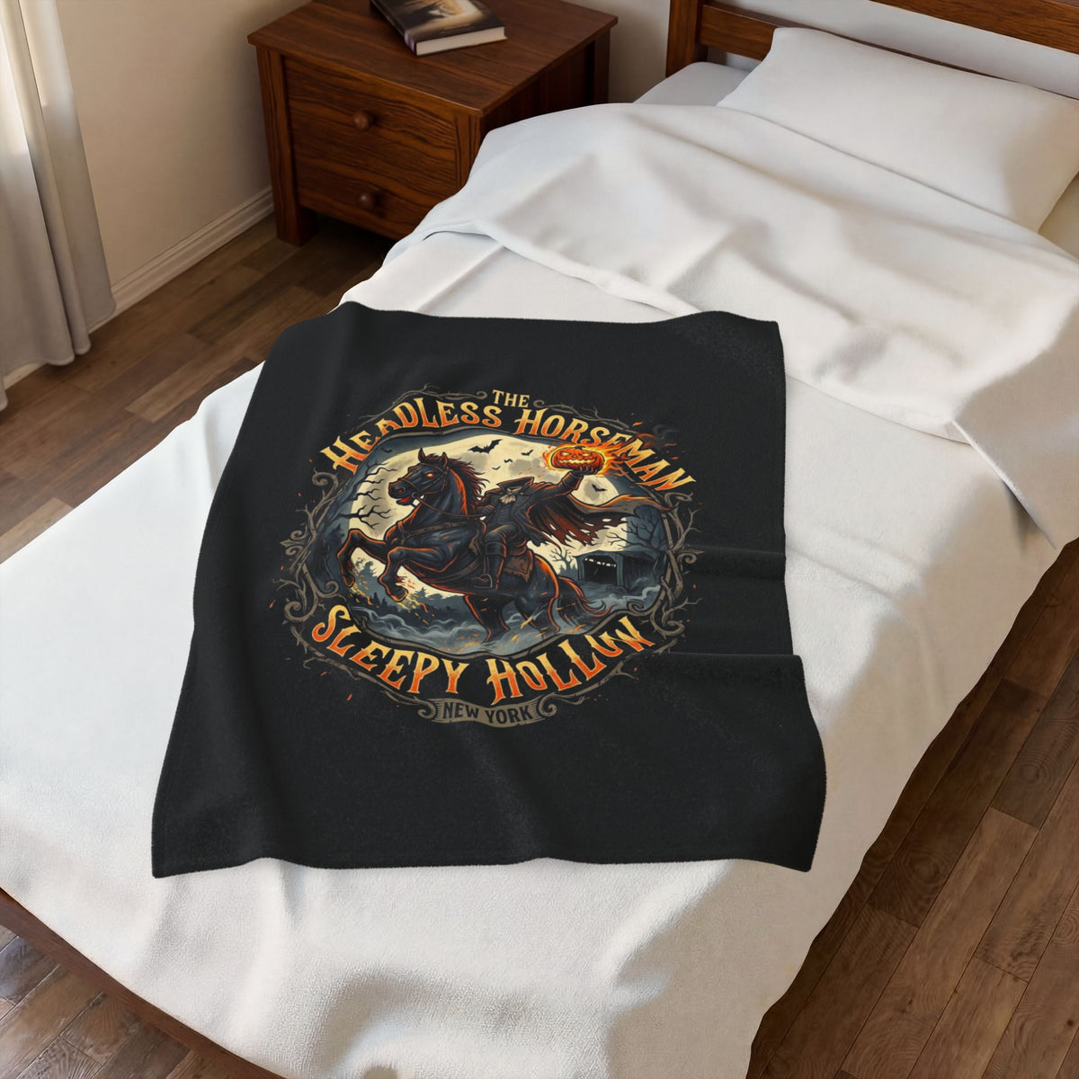 HEADLESS HORSEMAN Velveteen Plush Blanket