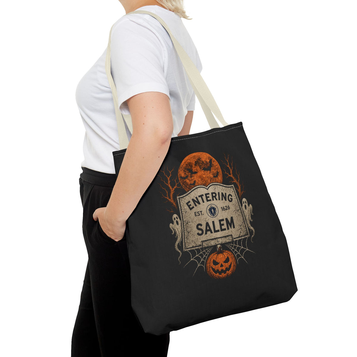 Halloween Entering Salem Tote Bag (AOP)