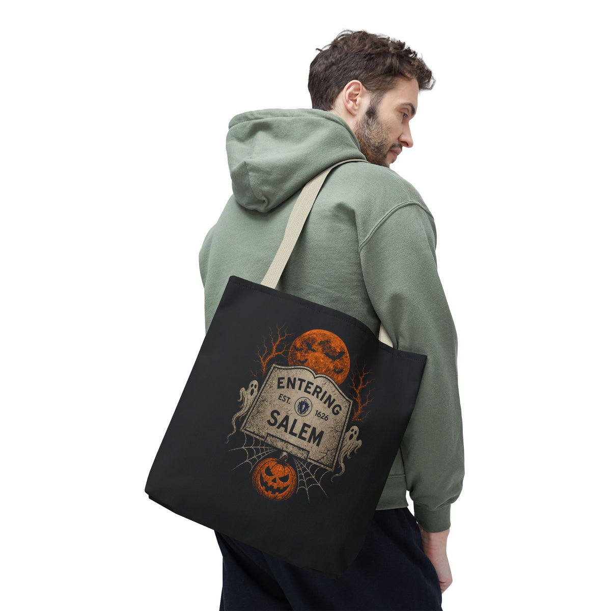 Halloween Entering Salem Tote Bag (AOP)