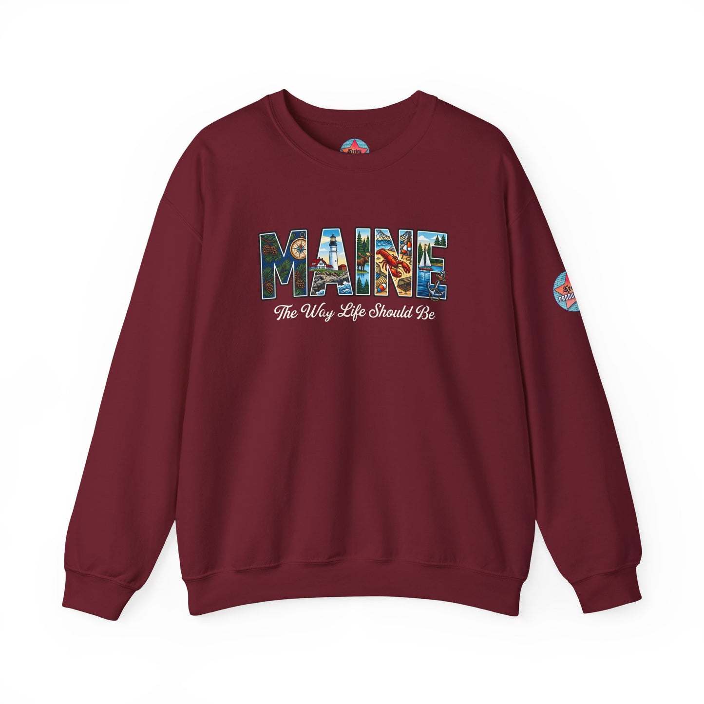 MAINE: The Way Life Should Be - Unisex Heavy Blend™ Crewneck Sweatshirt