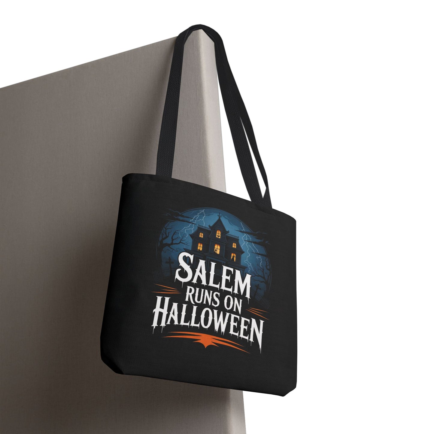Salem Runs on Halloween Tote Bag (AOP)