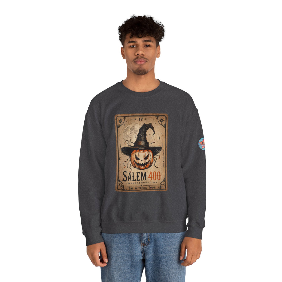 PUNKIN TAROT Unisex Heavy Blend™ Crewneck Sweatshirt – alternate view | SalemFootsteps
