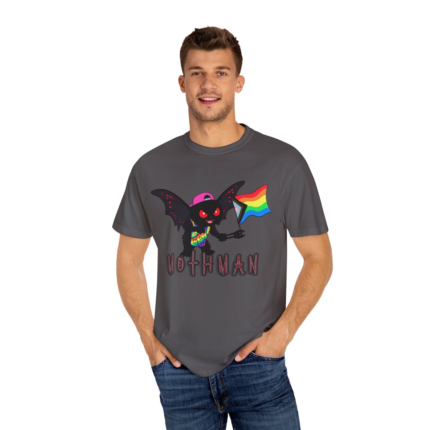Limited Release Pride Mothman - Unisex Garment-Dyed T-shirt