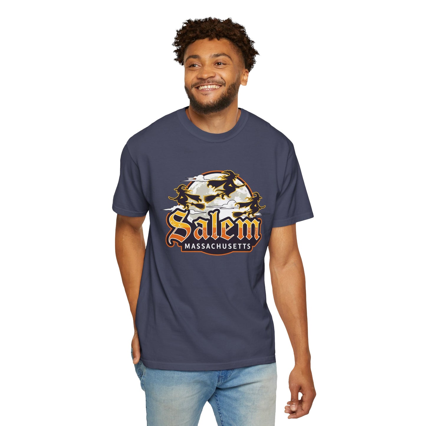 SALEM LOGO Unisex Garment-Dyed T-shirt