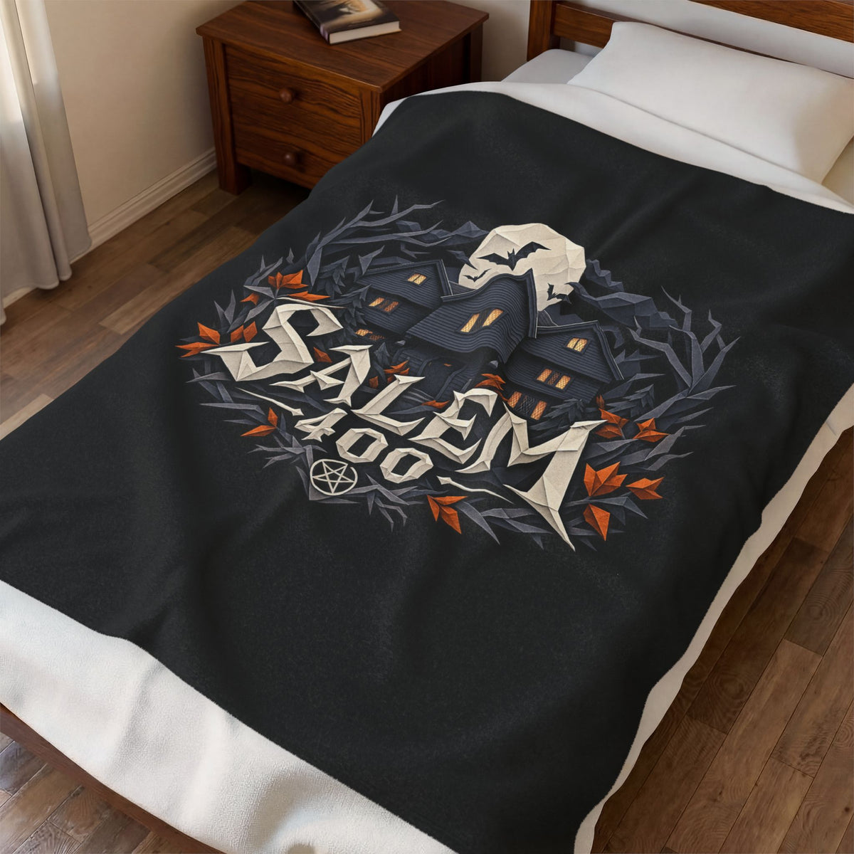 Salem 400 Witch House - Velveteen Plush Blanket