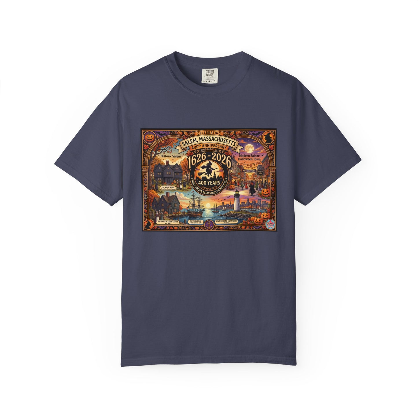 Celebrating Salem 400 Unisex Garment-Dyed T-shirt