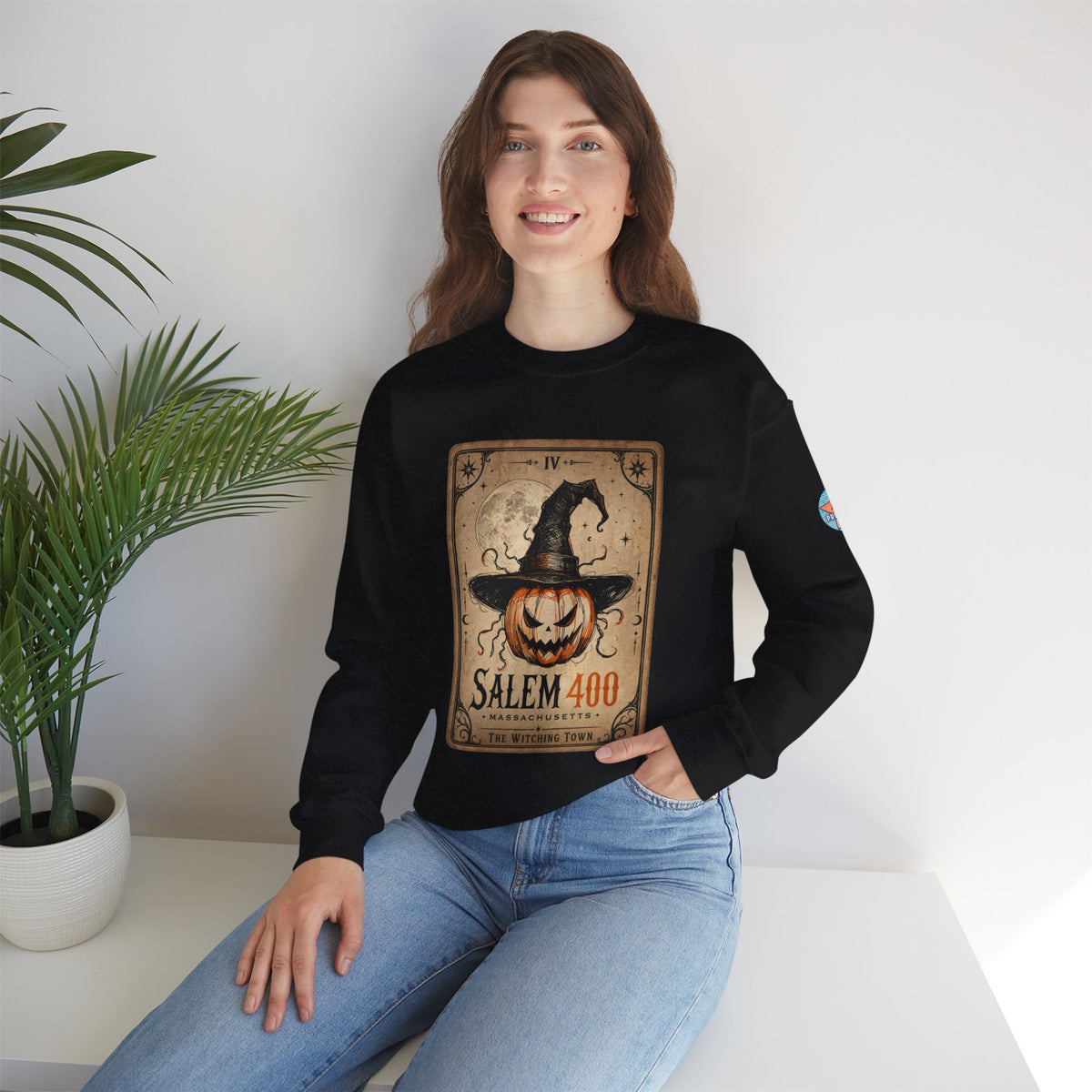PUNKIN TAROT Unisex Heavy Blend™ Crewneck Sweatshirt – alternate view | SalemFootsteps