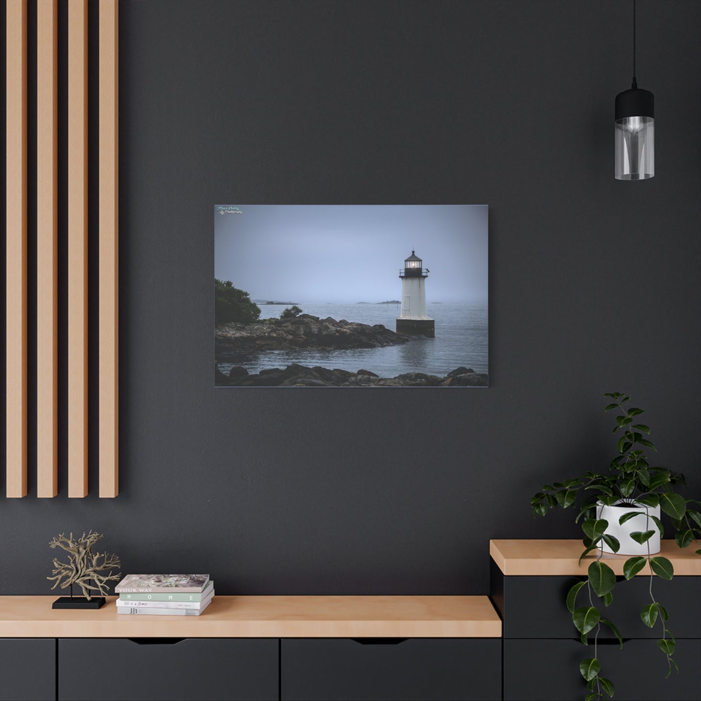 Winter Island Light - Matte Canvas, Stretched, 1.25"