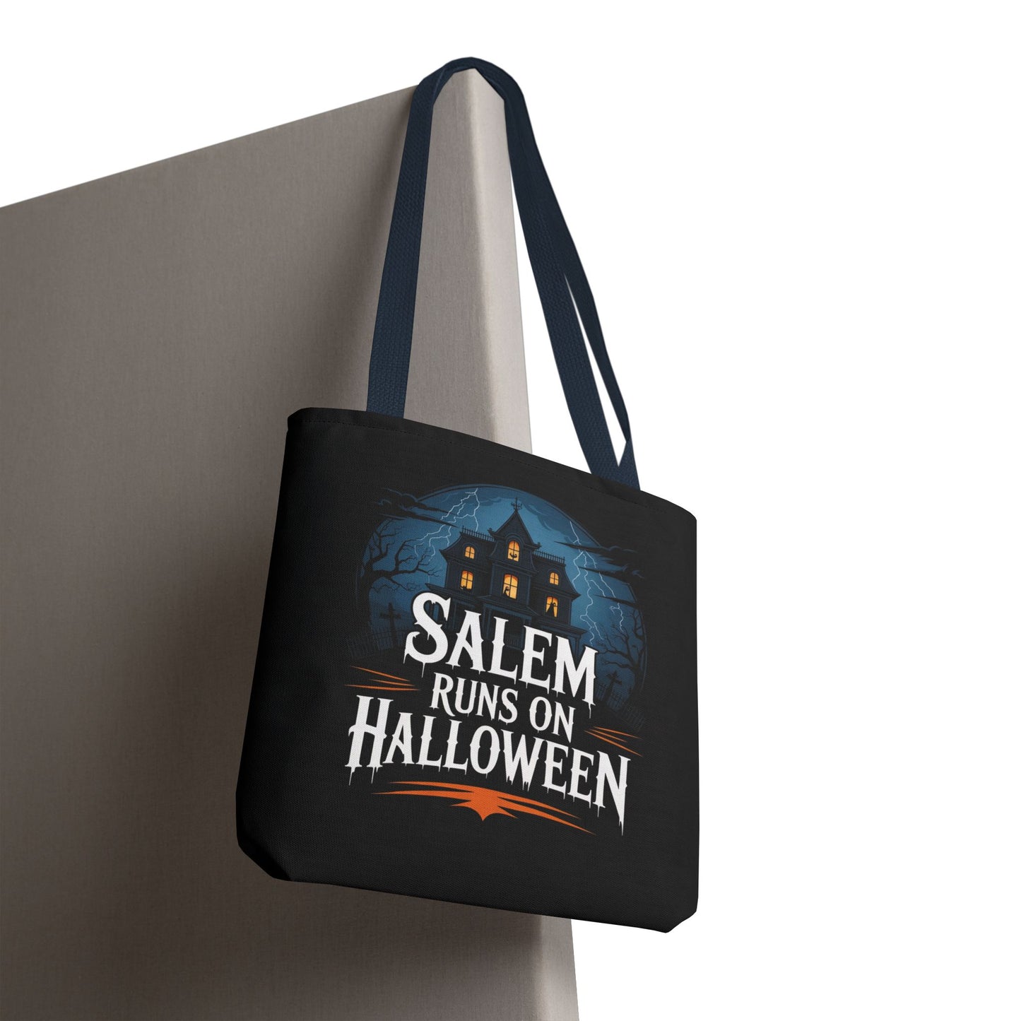 Salem Runs on Halloween Tote Bag (AOP)