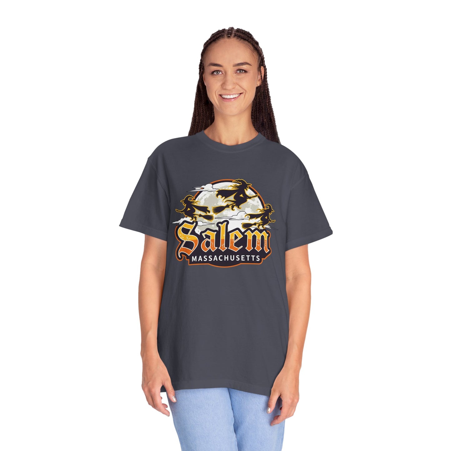 SALEM LOGO Unisex Garment-Dyed T-shirt