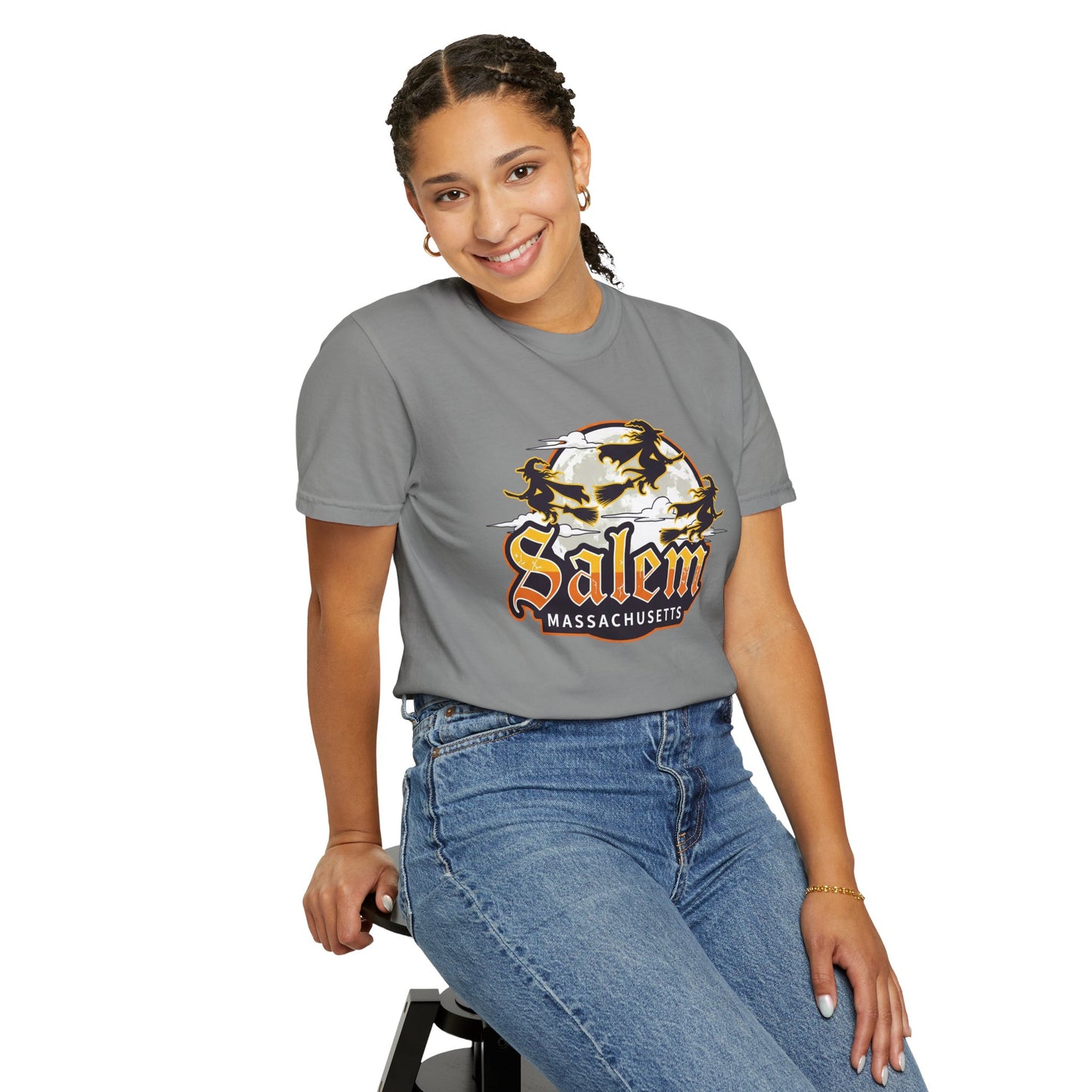 SALEM LOGO Unisex Garment-Dyed T-shirt