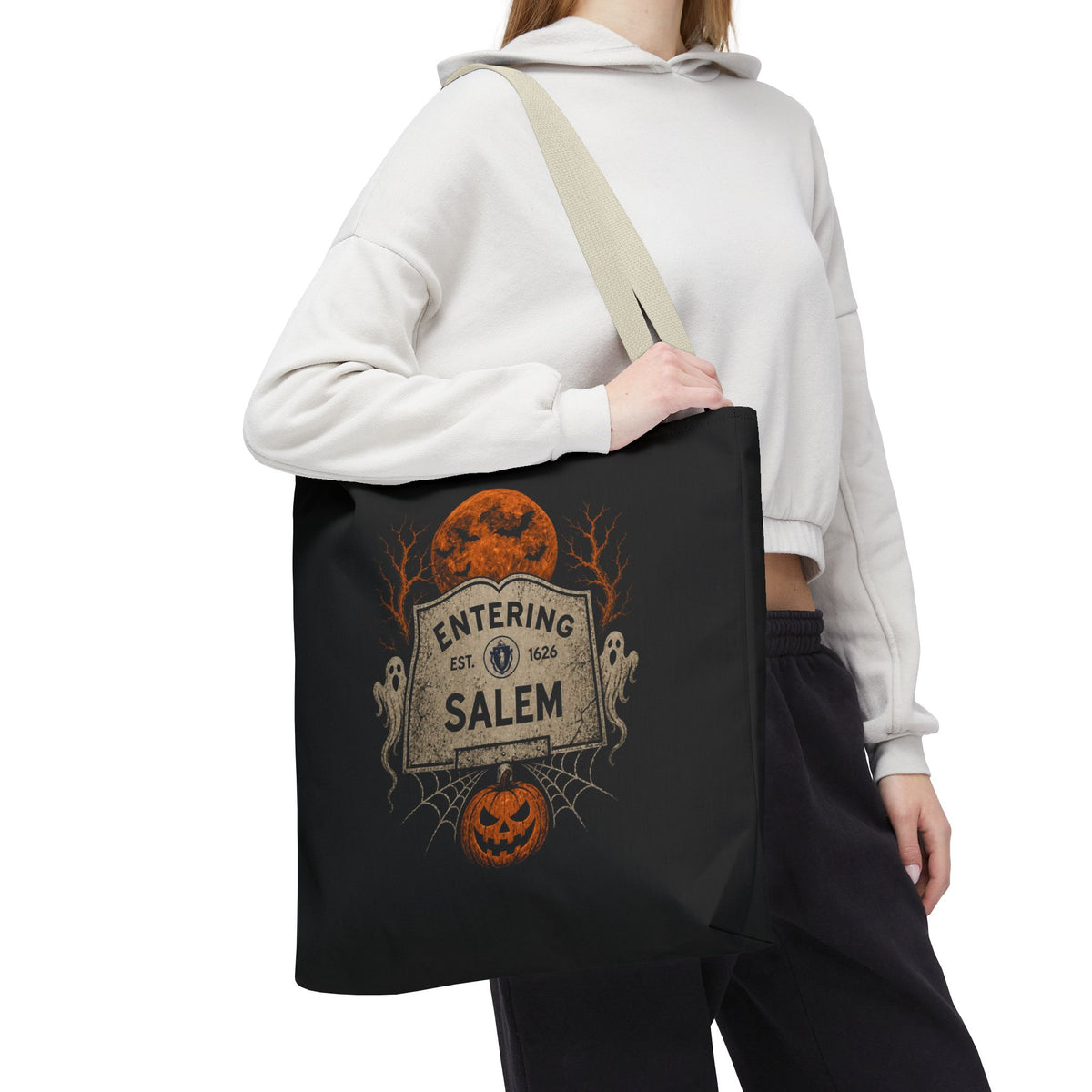 Halloween Entering Salem Tote Bag (AOP)