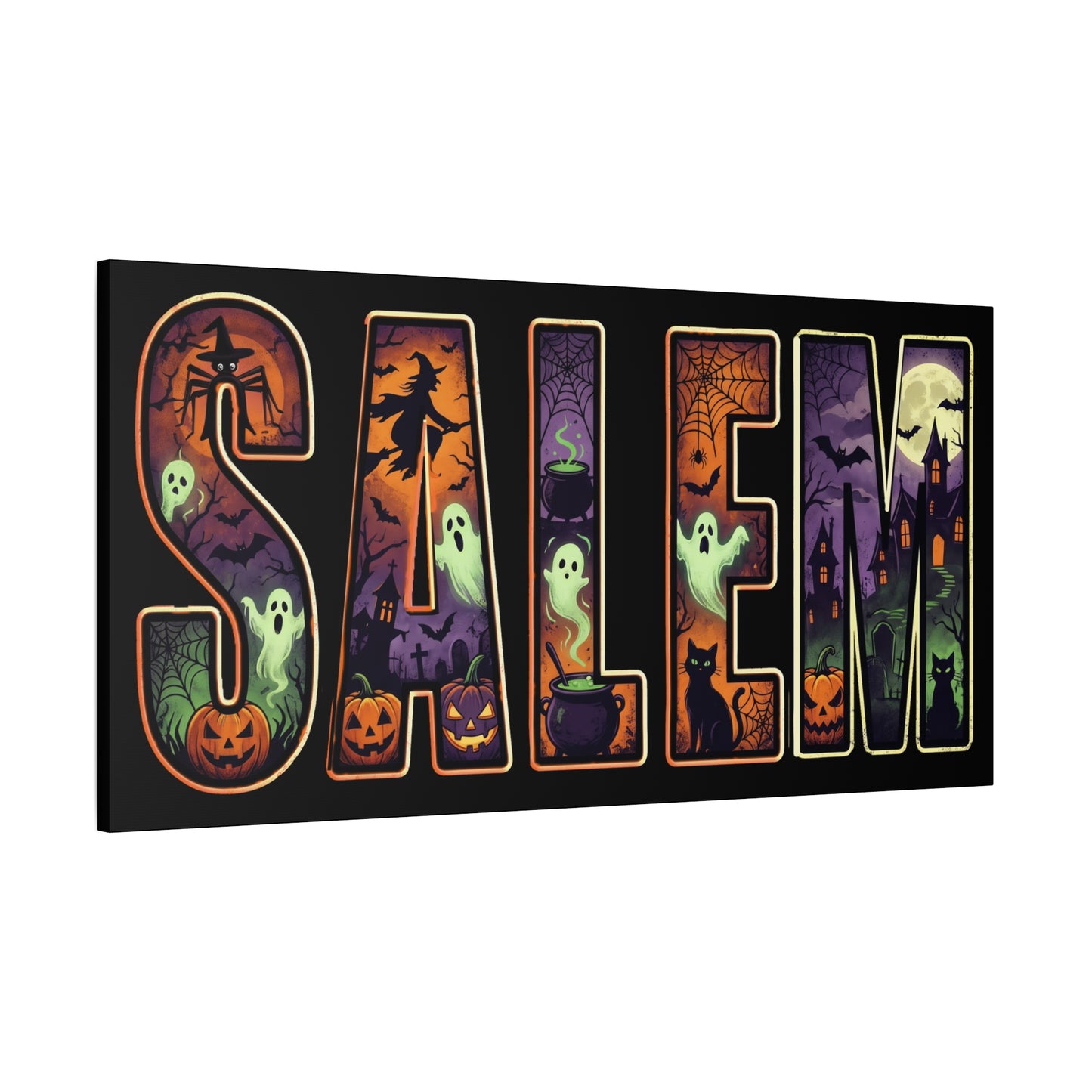 SALEM SPOOKY Matte Canvas, Stretched, 1.25"