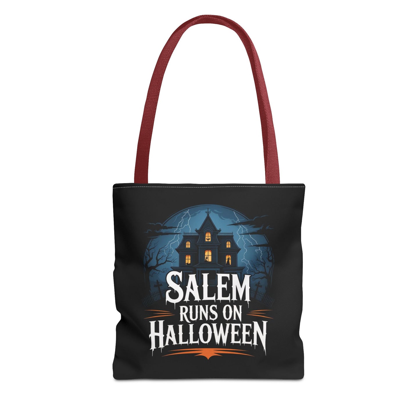 Salem Runs on Halloween Tote Bag (AOP)