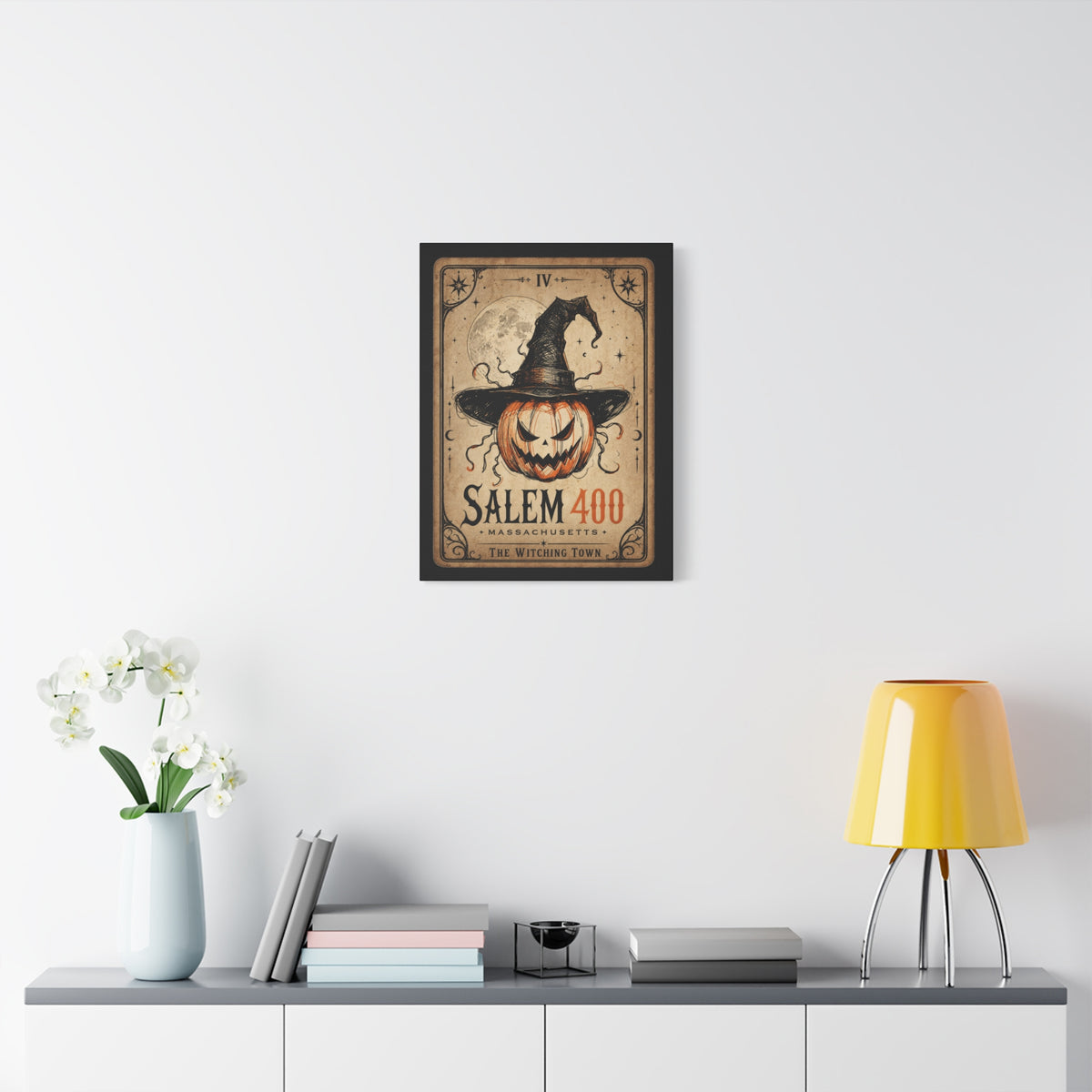 SALEM TAROT Matte Canvas, Stretched, 1.25" – Salem – alternate view | SalemFootsteps