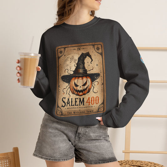 PUNKIN TAROT Unisex Heavy Blend™ Crewneck Sweatshirt – front view | SalemFootsteps