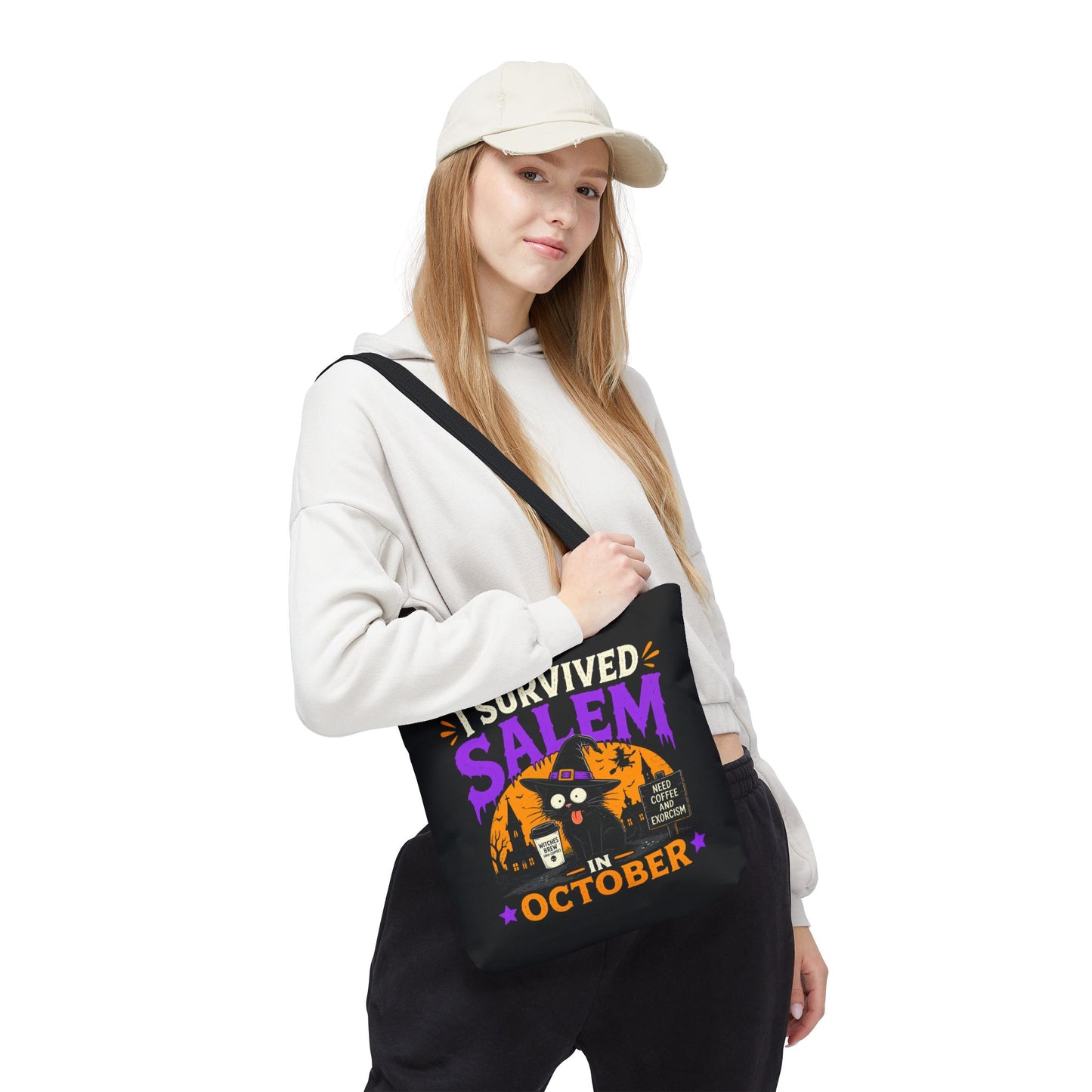 Survived Salem Cat - Tote Bag (AOP)