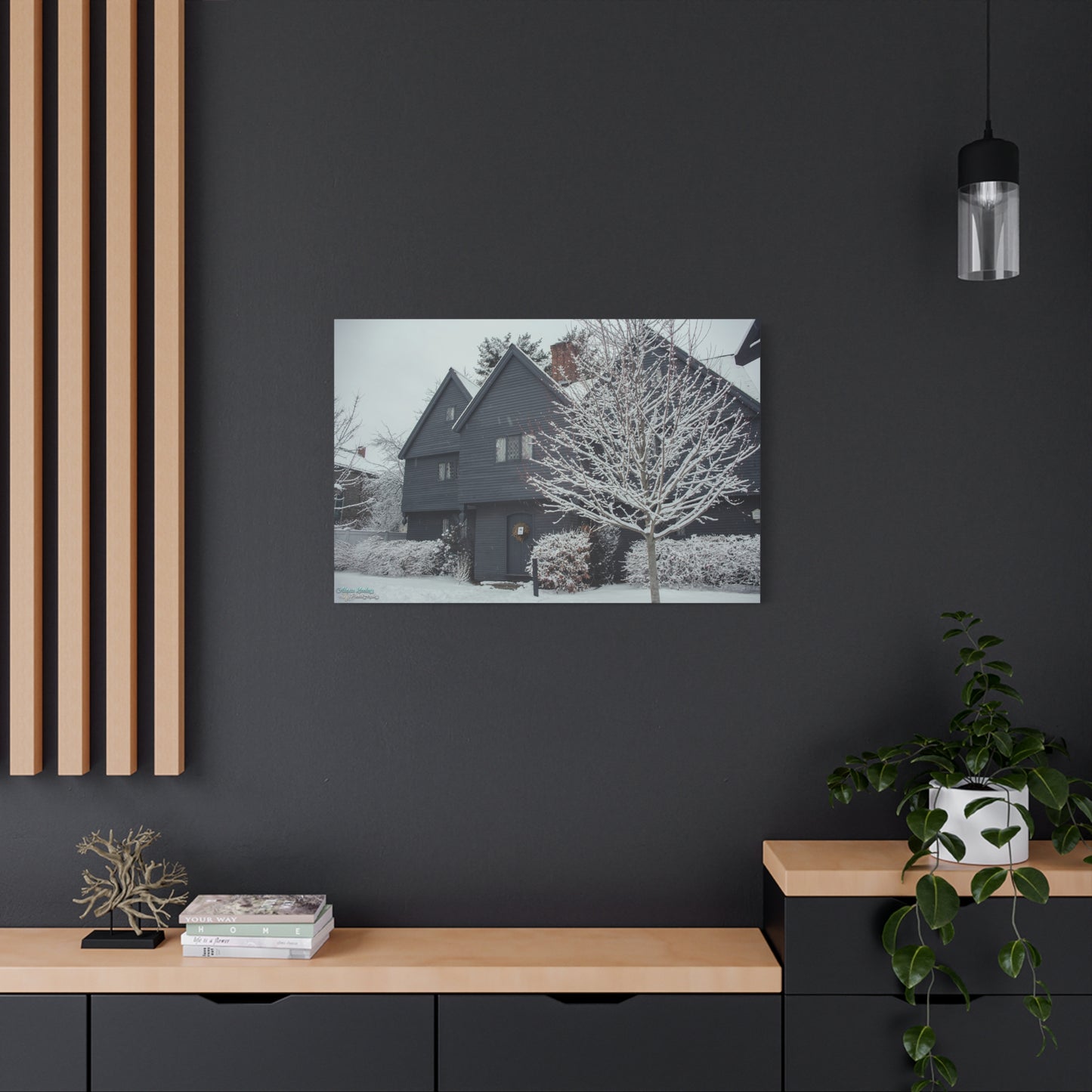 Winter Witch House - Matte Canvas, Stretched, 1.25"