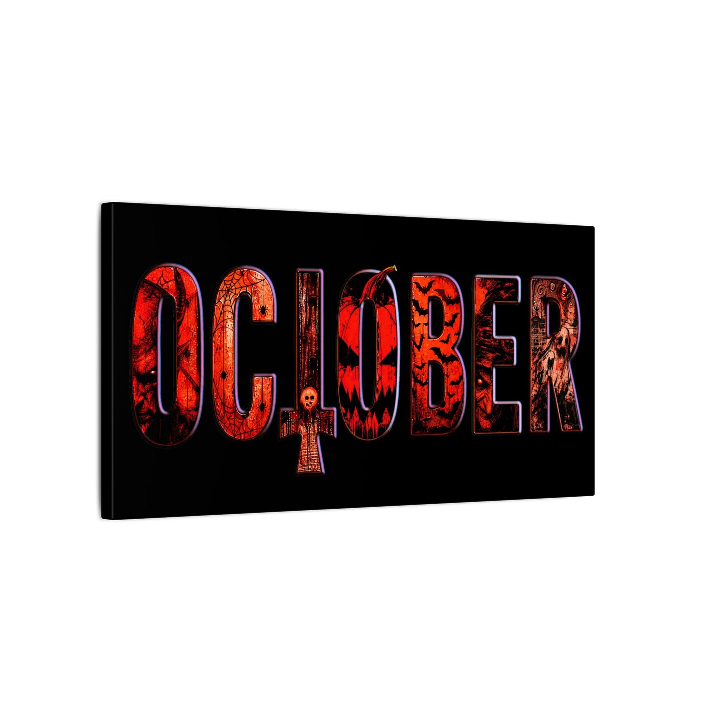 HORROR OCTOBER - Matte Canvas, Stretched, 0.75" (Multi-Size)