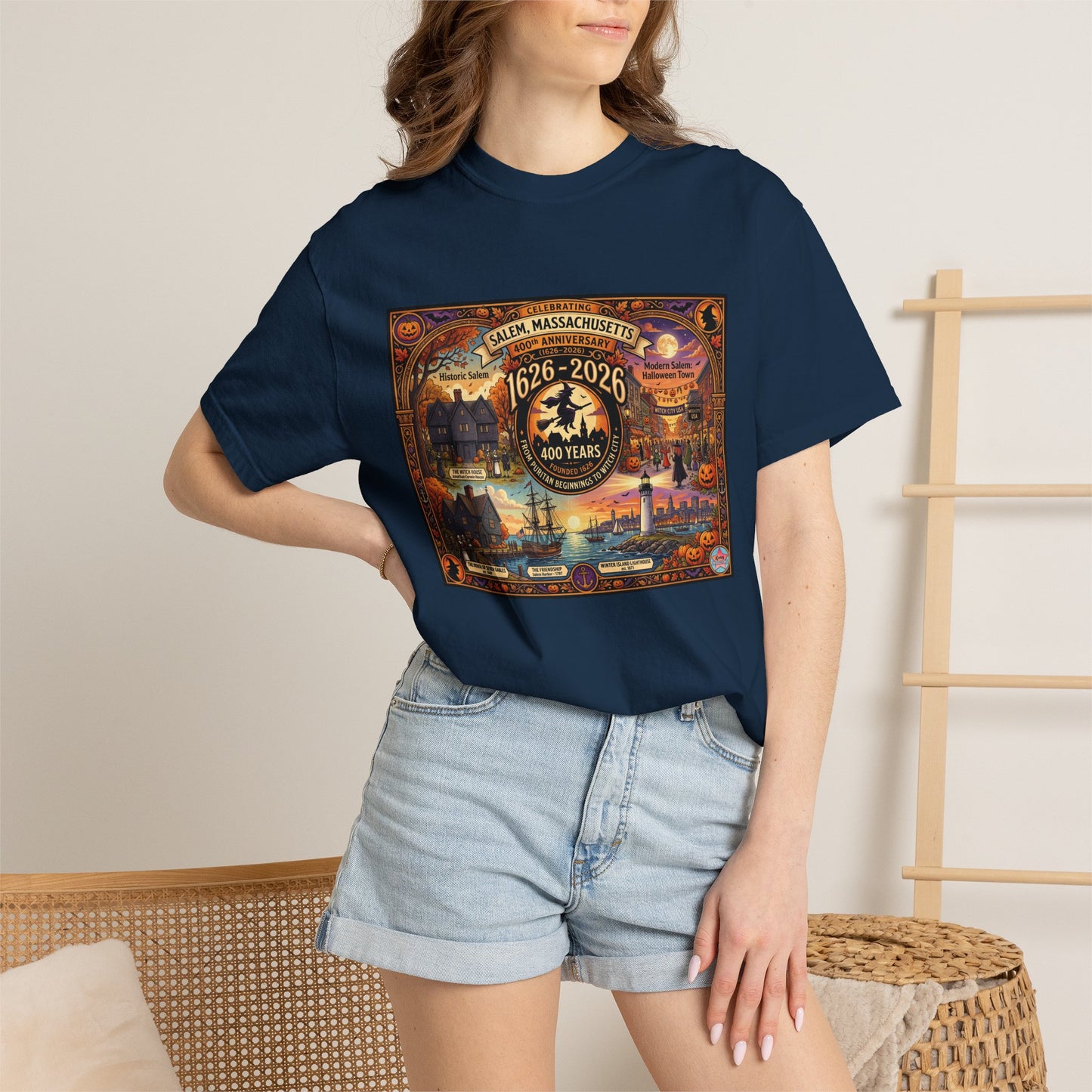 Celebrating Salem 400 Unisex Garment-Dyed T-shirt