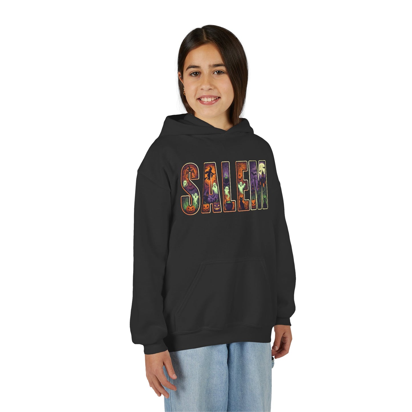 SALEM SPOOKY Youth Heavy Blend Hooded Sweatshirt (More Colors)