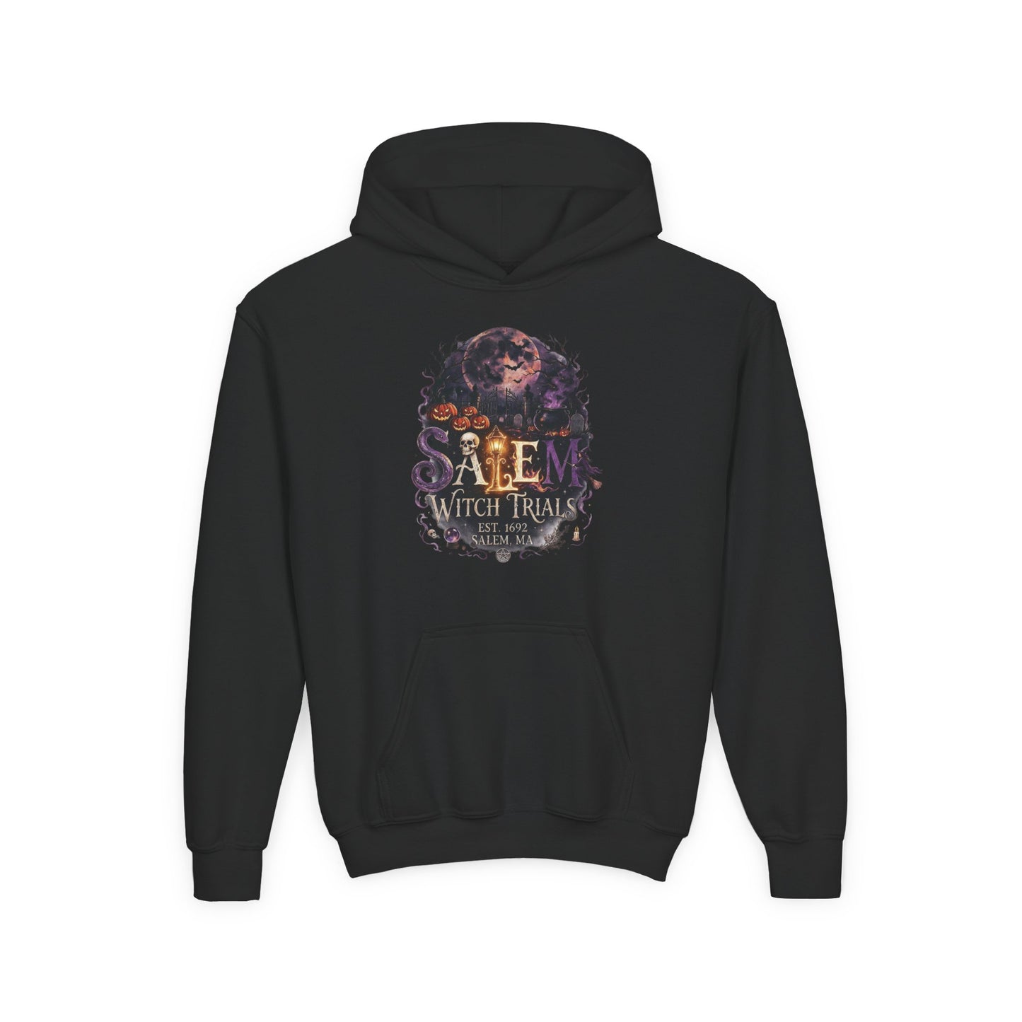 SALEM WITCH TRIALS Youth Heavy Blend Hooded Sweatshirt