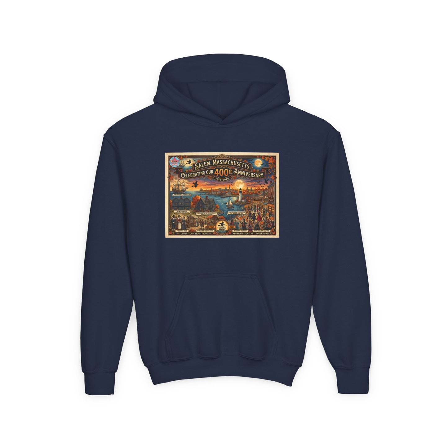 SALEM 400 Youth Heavy Blend Hooded Sweatshirt (More Colors)