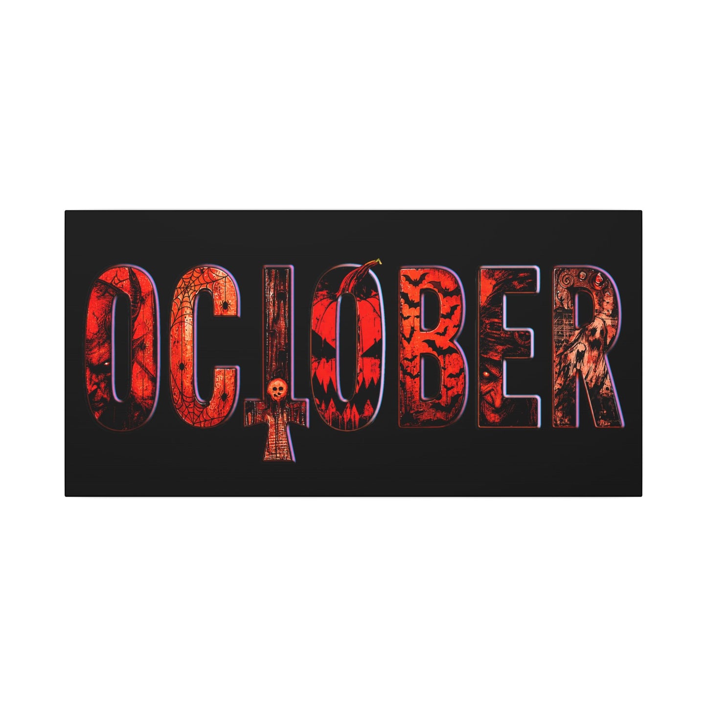 HORROR OCTOBER - Matte Canvas, Stretched, 0.75" (Multi-Size)