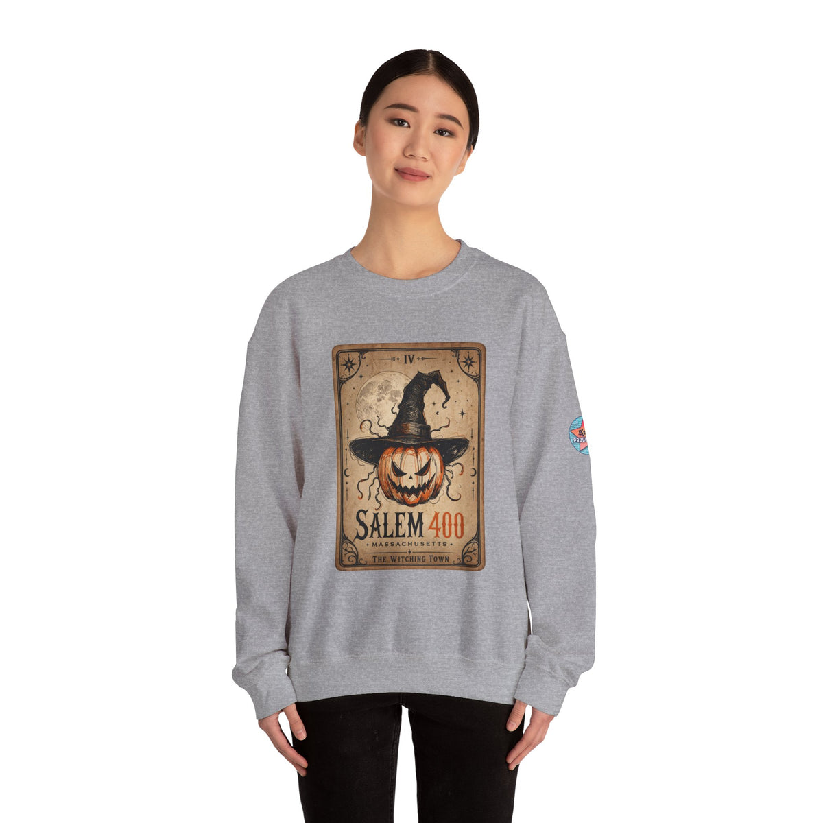 PUNKIN TAROT Unisex Heavy Blend™ Crewneck Sweatshirt – alternate view | SalemFootsteps